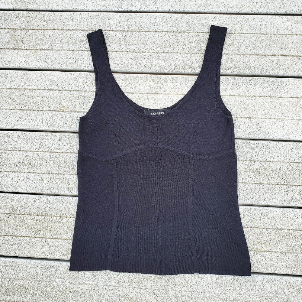 EUC Express black knit tank